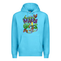Ocean Blue happy mardi gras yall Premium Hoodie - CowGirlArtShop