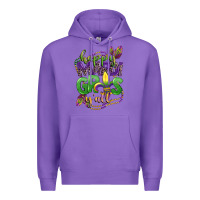 Purple happy mardi gras yall Premium Hoodie - CowGirlArtShop