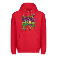 Red happy mardi gras yall Premium Hoodie - CowGirlArtShop