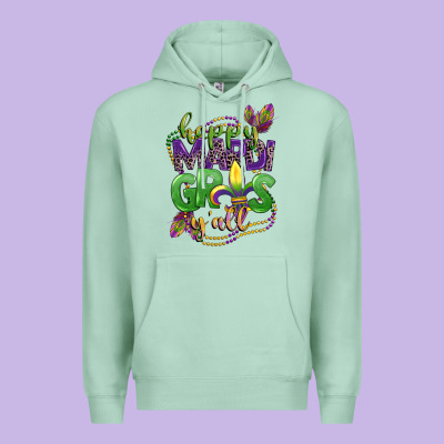Happy Mardi Gras Yall Premium Hoodie Designed By Cowgirlartshop