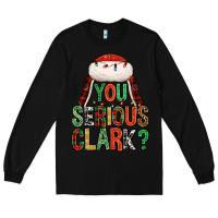 Black You serious clark Long Sleeve Tee - NancyCooperArtShop