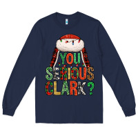 Navy You serious clark Long Sleeve Tee - NancyCooperArtShop