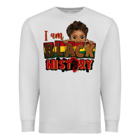 Dove Grey i am black history black boy peekaboo juneteenth Premium Sweatshirt - CowGirlArtShop