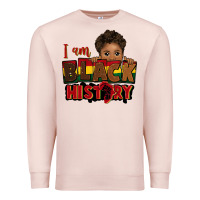 Pale Pink i am black history black boy peekaboo juneteenth Premium Sweatshirt - CowGirlArtShop