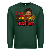 Sports Green i am black history black boy peekaboo juneteenth Premium Sweatshirt - CowGirlArtShop