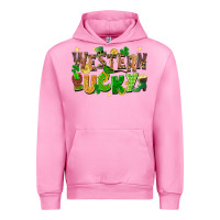 Fuchsia Pink Western Lucky Urban Hoodie - FaDigitalArtStudio