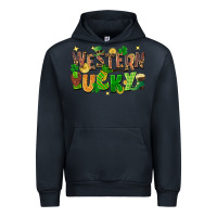 Navy Western Lucky Urban Hoodie - FaDigitalArtStudio