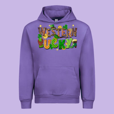 Western Lucky Urban Hoodie Designed By Fadigitalartstudio