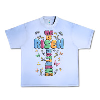 Grape Ice he is risen cross Urban Heavy Tee - MaliasSmallBusiness