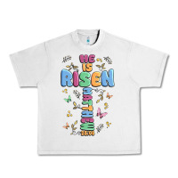 Lunar Rock he is risen cross Urban Heavy Tee - MaliasSmallBusiness