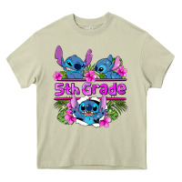Mossy preview flower stitch 5th grade Heavy Core Tee - AdoDesignShop
