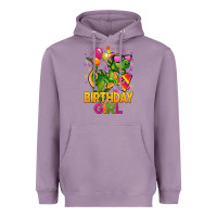Lavender 4th birthday girl t rex pink Heavyweight Hoodie - CowGirlArtShop