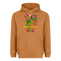 Meerkat 4th birthday girl t rex pink Heavyweight Hoodie - CowGirlArtShop