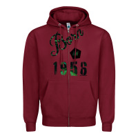 Burgundy Born In 1956 Zipper Hoodie - Bettercallsaul