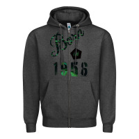 Charcoal Heather Born In 1956 Zipper Hoodie - Bettercallsaul