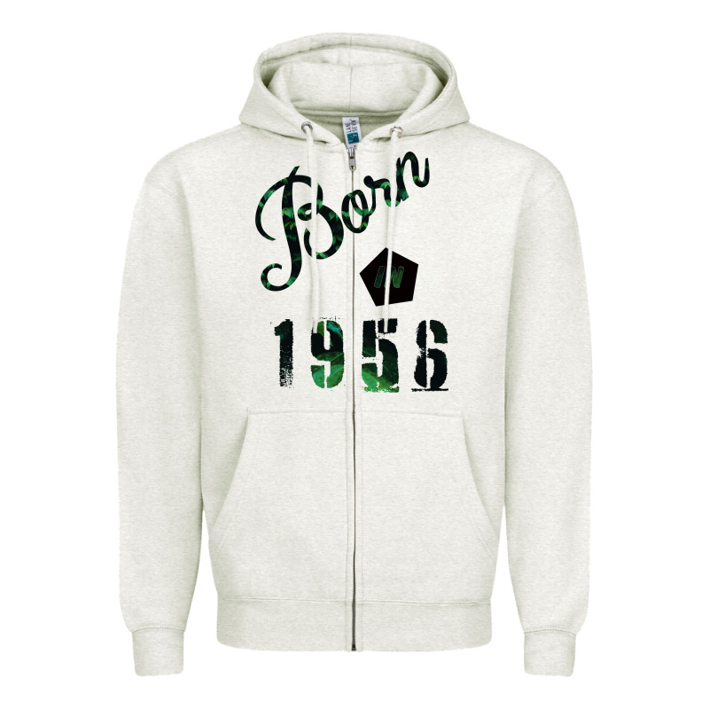 Born In 1956 Zipper Hoodie by Bettercallsaul | Teevron