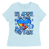 Baby Blue in april we wear blue Ladies Tee - JahusDesignShop