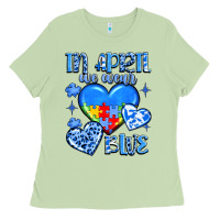 Matcha in april we wear blue Ladies Tee - JahusDesignShop