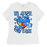 White in april we wear blue Ladies Tee - JahusDesignShop