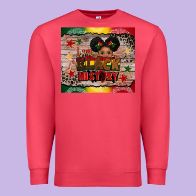 I Am Black History Premium Sweatshirt Designed By Cowgirlartshop