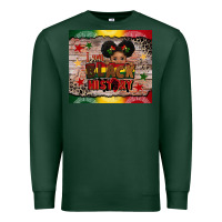 Sports Green i am black history Premium Sweatshirt - CowGirlArtShop