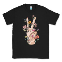 Black hand peace sign Classic Tee - MaliasSmallBusiness