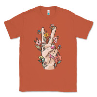 Copper hand peace sign Classic Tee - MaliasSmallBusiness