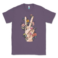 Lavender hand peace sign Classic Tee - MaliasSmallBusiness