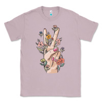Lilac hand peace sign Classic Tee - MaliasSmallBusiness