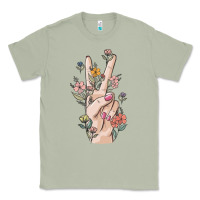 Matcha hand peace sign Classic Tee - MaliasSmallBusiness