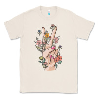 Natural hand peace sign Classic Tee - MaliasSmallBusiness