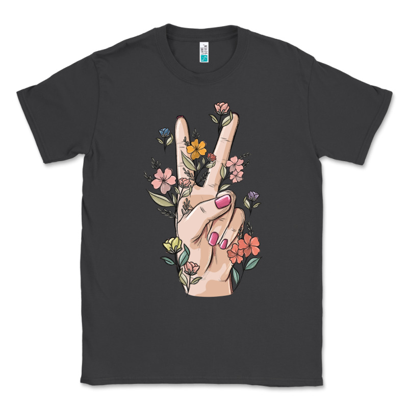 Hand Peace Sign Classic Tee by MaliasSmallBusiness | Teevron