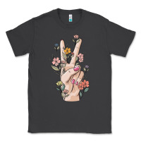 Smoke hand peace sign Classic Tee - MaliasSmallBusiness