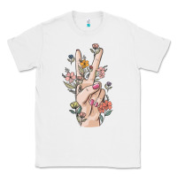 White hand peace sign Classic Tee - MaliasSmallBusiness