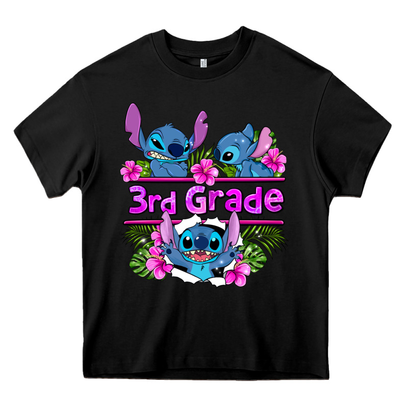 Preview Flower Stitch 3rd Grade Heavy Core Tee by AdoDesignShop | Teevron