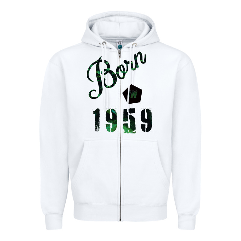 Born In 1959 Zipper Hoodie by Bettercallsaul | Teevron