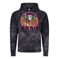 Cloud Black neon moon Vintage Hoodie - MaliasSmallBusiness