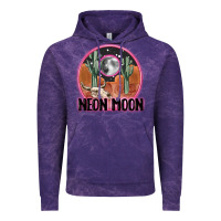 Cloud Purple neon moon Vintage Hoodie - MaliasSmallBusiness