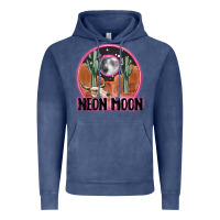 Vintage Denim neon moon Vintage Hoodie - MaliasSmallBusiness