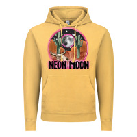 Vintage Mustard neon moon Vintage Hoodie - MaliasSmallBusiness