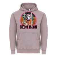 Vintage Zinc neon moon Vintage Hoodie - MaliasSmallBusiness