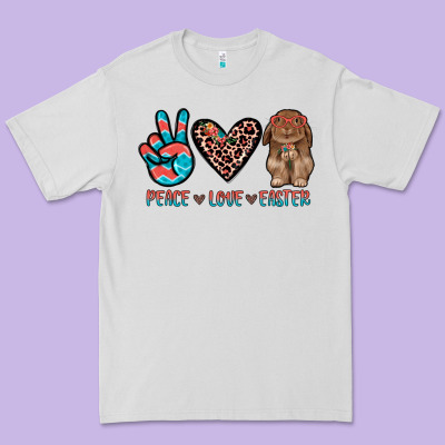 Peace Love Easter Premium Tee Designed By Jahusdesignshop