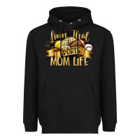 Black livin that sports mom life Heavyweight Hoodie - CowGirlArtShop