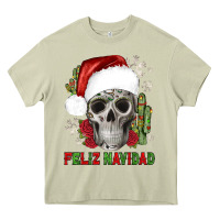Mossy feliz navidad skull cactus Heavy Core Tee - JahusDesignShop