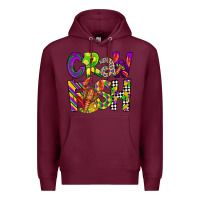 Burgundy crawfish mardi gras Premium Hoodie - CowGirlArtShop