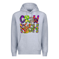 Heather Grey crawfish mardi gras Premium Hoodie - CowGirlArtShop
