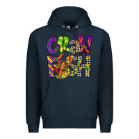 Navy crawfish mardi gras Premium Hoodie - CowGirlArtShop