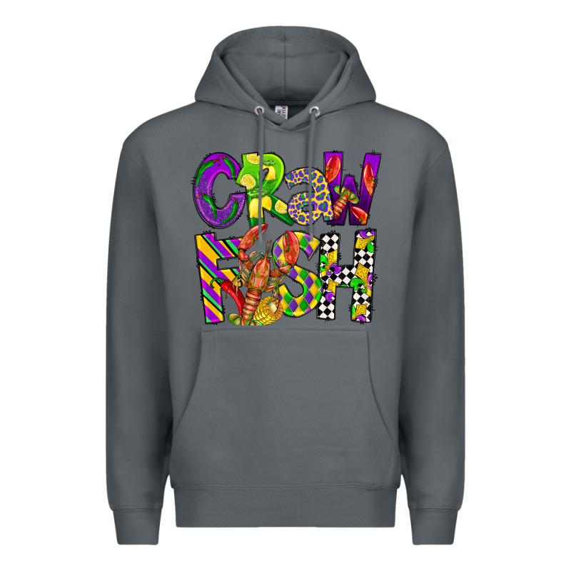 Crawfish Mardi Gras Premium Hoodie by CowGirlArtShop | Teevron
