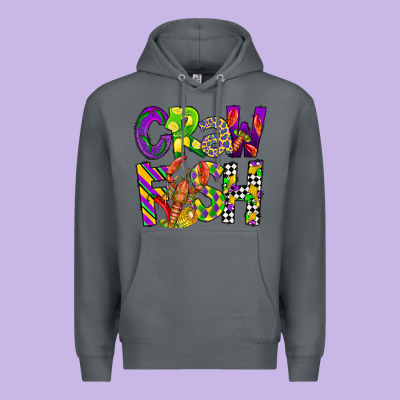 Crawfish Mardi Gras Premium Hoodie Designed By Cowgirlartshop