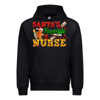 Black Santa's Favorite Nurse Urban Hoodie - FaDigitalArtStudio
